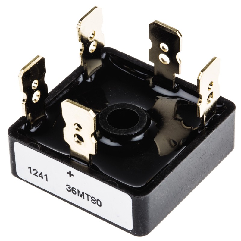 1 pcs - Vishay Bridge Rectifier, 35A, 800V, 3-phase, 5-Pin