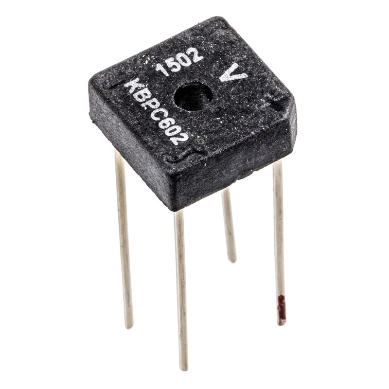 1 pcs - Vishay Bridge Rectifier, 6A, 200V, 4-Pin
