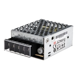 1 pcs - MEAN WELL Switching Power Supply, RS-15-15, 15V dc, 1A, 15W, 1 Output, 120 - 370 V dc, 85 - 264 V ac
