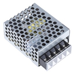 1 pcs - MEAN WELL Switching Power Supply, RS-15-12, 12V dc, 1.3A, 15.6W, 1 Output, 120 - 370 V dc, 85 - 264 V ac