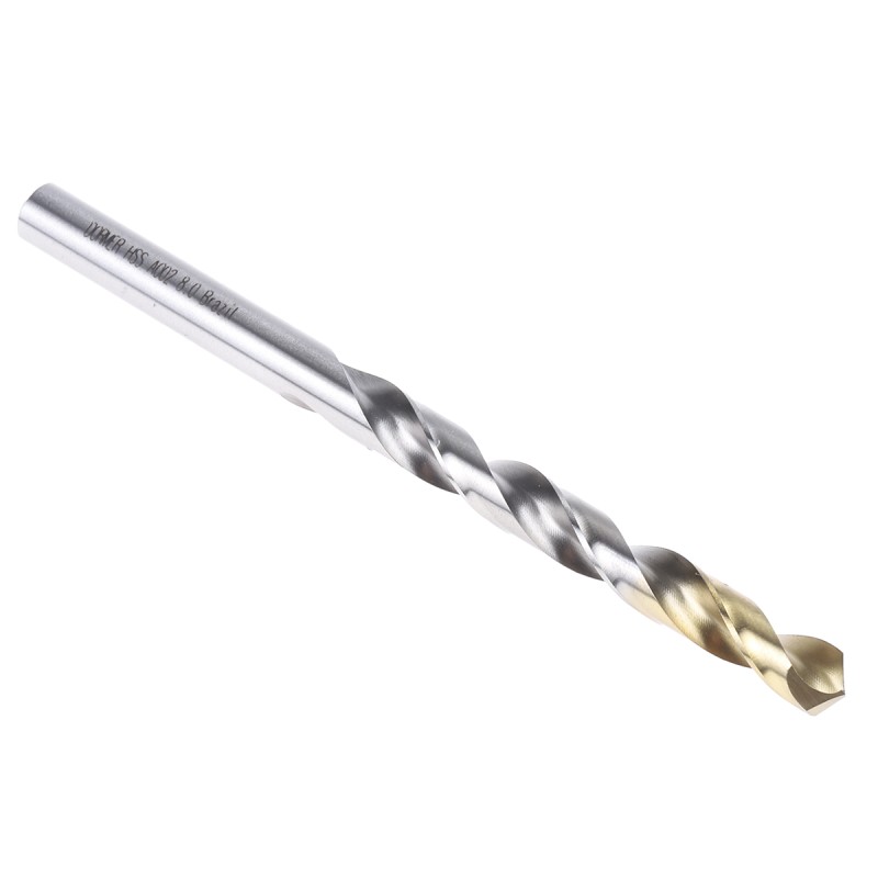 1 pcs - Dormer A002 Series HSS-TiN Twist Drill Bit, 8mm Diameter, 117 mm Overall