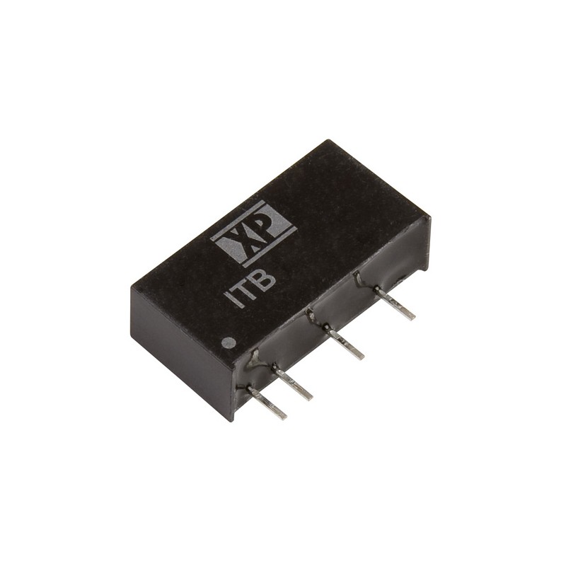 1 pcs - XP Power ITB DC-DC Converter, 15V dc/ 66mA Output, 21.6 - 26.4 V dc Input, 1W, Through Hole, +105°C Max Temp