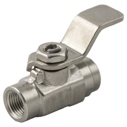 2 pcs - RS PRO Stainless Steel Ball Valve, Process Ball Valve 1/4in, 1/4in