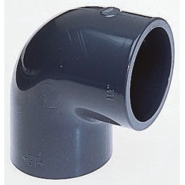 2 pcs - Georg Fischer 90° Elbow PVC Pipe Fitting, 25mm