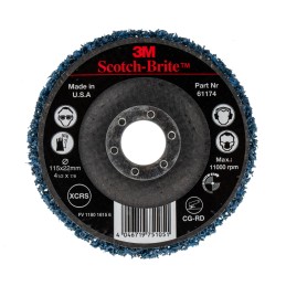 1 pcs - 3M Scotch-Brite Silicon Carbide Sanding Disc, 115mm, Extra Coarse Grade, Scotch-Brite, 1 in pack