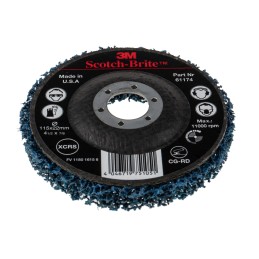 1 pcs - 3M Scotch-Brite Silicon Carbide Sanding Disc, 115mm, Extra Coarse Grade, Scotch-Brite, 1 in pack