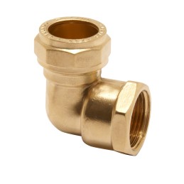 2 pcs - Pegler Yorkshire Brass Compression Fitting, Elbow Coupler