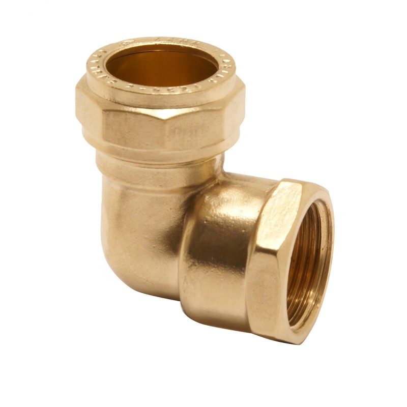 2 pcs - Pegler Yorkshire Brass Compression Fitting, Elbow Coupler
