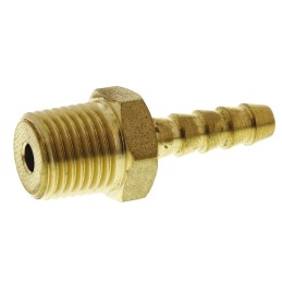 2 pcs - RS PRO Hose Connector, Straight Hose Tail Adaptor, G 1/4in 1/4in ID