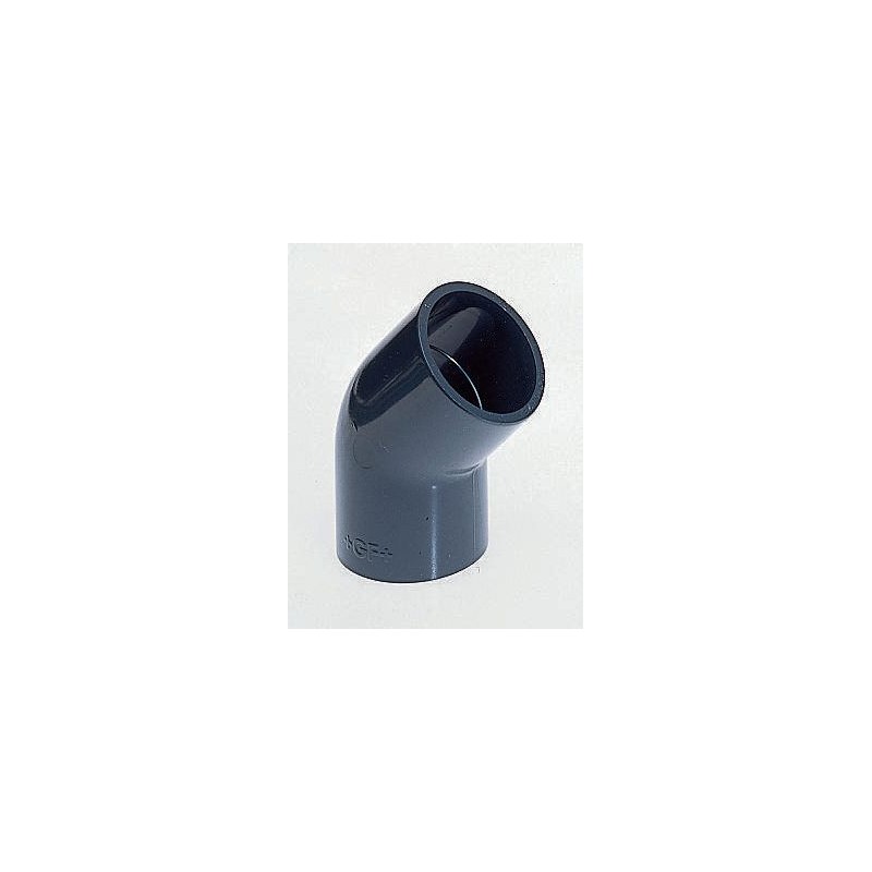 2 pcs - Georg Fischer 45° Elbow PVC Pipe Fitting, 32mm
