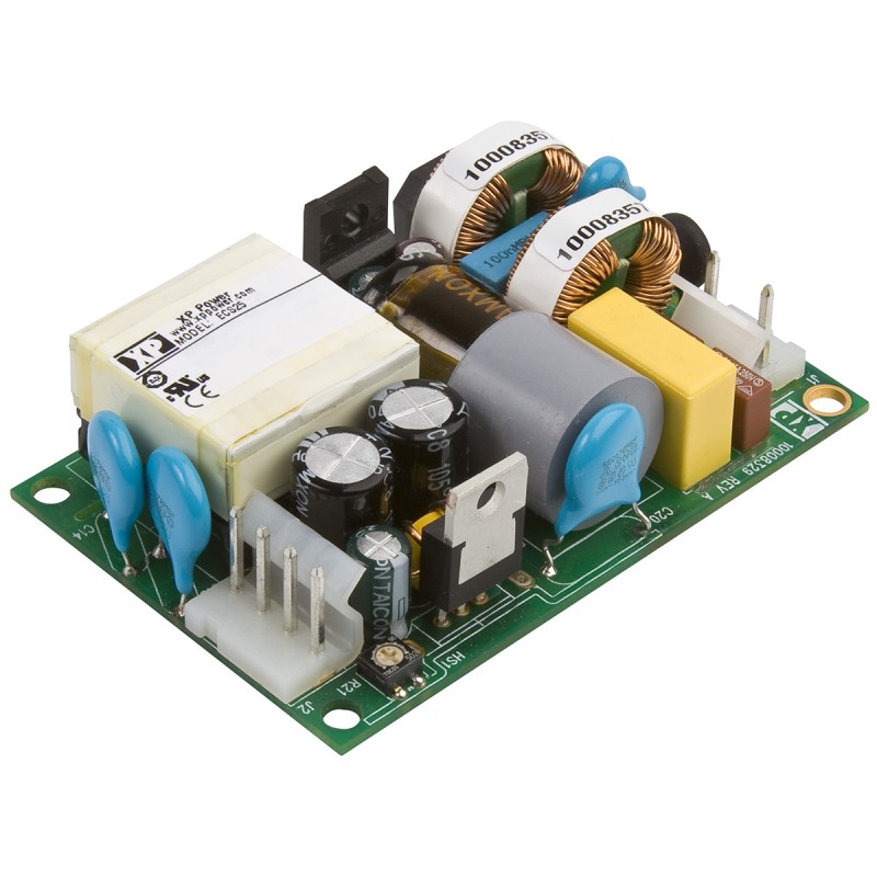1 pcs - XP Power Switching Power Supply, ECS25US24, 24V dc, 1.04A, 25W, 1 Output, 120 - 370 V dc, 80 - 264 V ac
