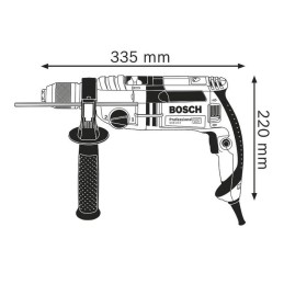 1 pcs - Bosch GSB Keyless 230V Corded Hammer Drill, Type F - Schuko plug