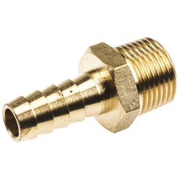2 pcs - RS PRO Hose Connector Hose Tail Adaptor, G 3/8in 3/8in ID