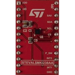 1 pcs - STMicroelectronics STEVAL-MKI238A Accelerometer Sensor Evaluation Kit for LIS2DUX12 STEVAL-MKI109V3