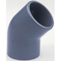 2 pcs - Georg Fischer 45° Elbow PVC & ABS Cement Fitting, 1in