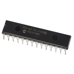 1 pcs - Microchip PIC16F72-I/SP, 8bit PIC Microcontroller, PIC16F, 20MHz, 2K Flash, 28-Pin SPDIP