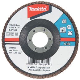 1 pcs - Makita Aluminium Oxide Flap Disc, 115mm