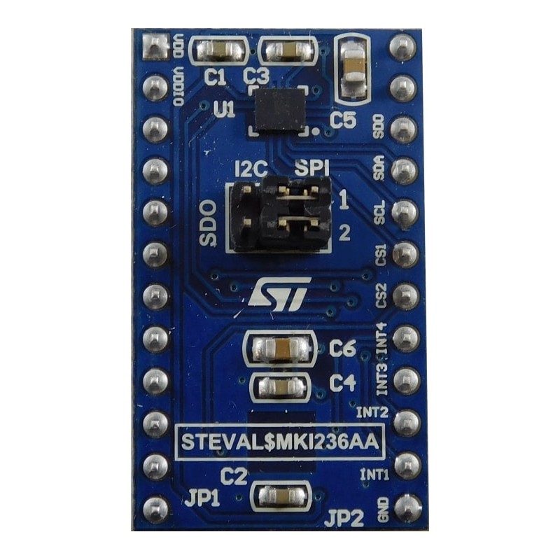 1 pcs - STMicroelectronics STEVAL-MKI236A Adapter Board for use with DIL24 Socket