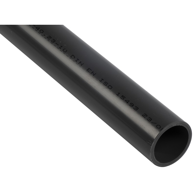 3 pcs - Georg Fischer PVC Pipe, 2m long x 63mm OD, 4.7mm Wall Thickness