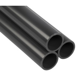 3 pcs - Georg Fischer PVC Pipe, 2m long x 63mm OD, 4.7mm Wall Thickness