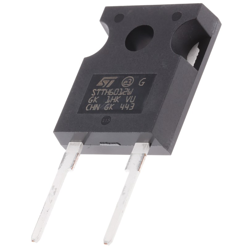 1 pcs - STMicroelectronics 1200V 60A, Rectifier Diode, 2-Pin DO-247 STTH6012W