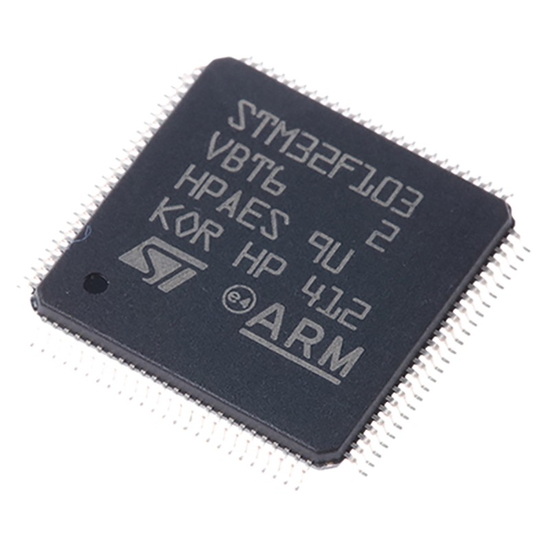 1 pcs - STMicroelectronics STM32F103VBT6, 32bit ARM Cortex M3 Microcontroller, STM32F1, 72MHz, 128 kB Flash, 100-Pin LQFP