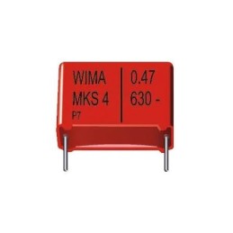 1600 pcs - WIMA MKS4 Polyester Film Capacitor, 63 V ac, 100 V dc, ±10%, 470nF, Through Hole
