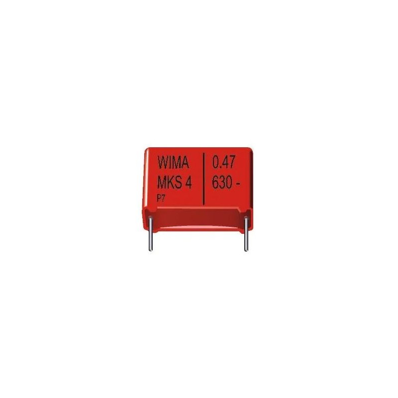 1600 pcs - WIMA MKS4 Polyester Film Capacitor, 63 V ac, 100 V dc, ±10%, 470nF, Through Hole