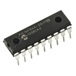 1 pcs - Microchip PIC16F84A-20I/P, 8bit PIC Microcontroller, PIC16F, 20MHz, 1024 x 14 words, 64 x 14 words Flash, 18-Pin PDIP