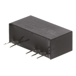 1 pcs - Recom RP DC-DC Converter, ±12V dc/ ±42mA Output, 4.5 - 5.5 V dc Input, 1W, Through Hole, +85°C Max Temp -40°C