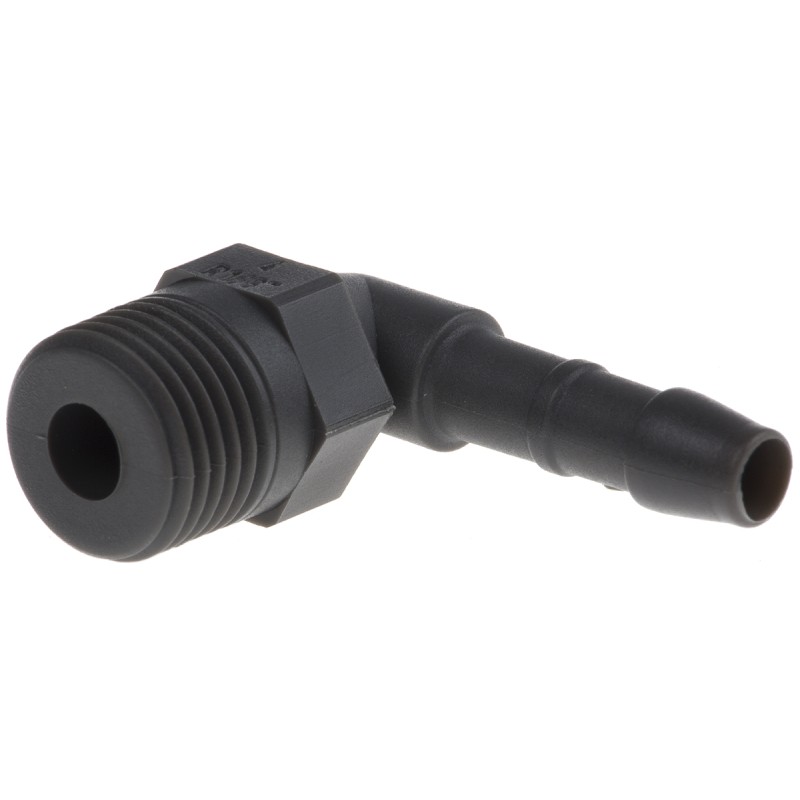 5 pcs - RS PRO Hose Connector, Elbow Hose Tail Adaptor, R 1/8in 4mm ID