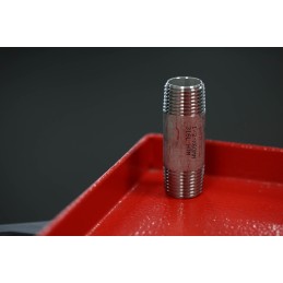 5 pcs - RS PRO Stainless Steel Pipe Fitting, Straight Circular Barrel Nipple, Male R 1/2in x Male R 1/2in