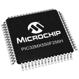1 pcs - Microchip PIC32MX550F256H-I/PT, 32bit PIC Microcontroller, PIC32MX, 50MHz, 256 kB Flash, 64-Pin TQFP