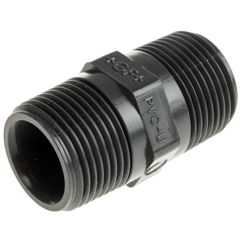 5 pcs - Georg Fischer Nipple PVC Pipe Fitting
