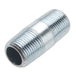 5 pcs - RS PRO Galvanised Malleable Iron Fitting Barrel Nipple, Male BSPT 3/8in to Male BSPT 3/8in