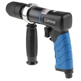 1 pcs - PREVOST Air Drill 13mm Reversible, 1/4in Air Inlet (BSP) , 450 1/min, 800 1/min