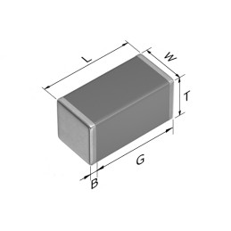 2000 pcs - TDK 10nF Multilayer Ceramic Capacitor MLCC, 630V dc V, ±5% , SMD
