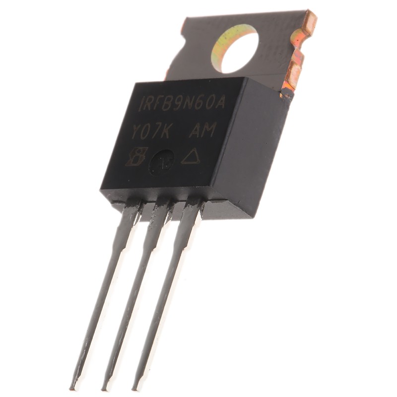 1 pcs - N-Channel MOSFET, 9.2 A, 600 V, 3-Pin TO-220AB Vishay IRFB9N60APBF