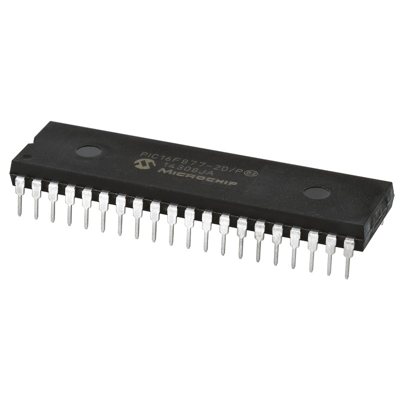 1 pcs - Microchip PIC16F877-20/P, 8bit PIC Microcontroller, PIC16F, 20MHz, 256 x 8 words, 8K x 14 words Flash, 40-Pin PDIP