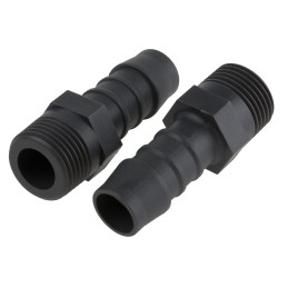 5 pcs - RS PRO Hose Connector, Straight Hose Tail Adaptor, BSP 3/8in 12mm ID