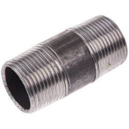 5 pcs - RS PRO Black Malleable Iron Fitting Barrel Nipple, Male BSPT 3/4in to Male BSPT 3/4in