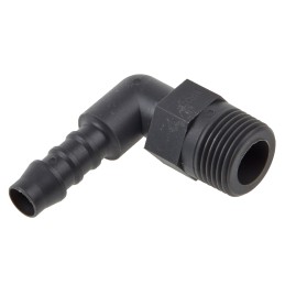 5 pcs - RS PRO Hose Connector, Elbow Hose Tail Adaptor, BSP 3/8in 8mm ID