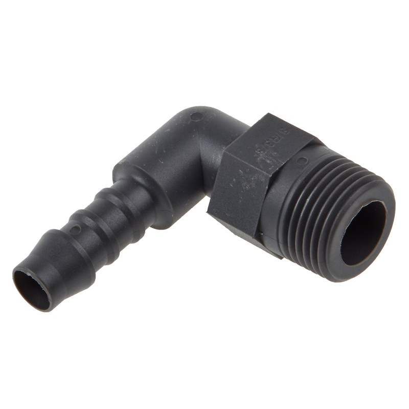 5 pcs - RS PRO Hose Connector, Elbow Hose Tail Adaptor, BSP 3/8in 8mm ID