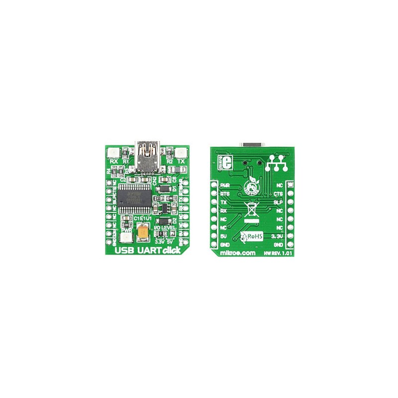 1 pcs - MikroElektronika USB UART click FT232RL Development Kit MIKROE-1203