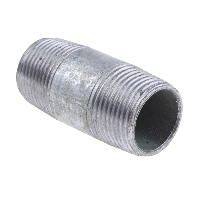 5 pcs - RS PRO Galvanised Malleable Iron Fitting Barrel Nipple, Male BSPT 3/4in to Male BSPT 3/4in