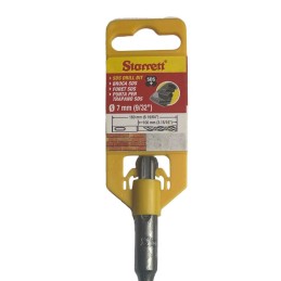1 pcs - Starrett SDS Plus Series Carbide Tipped SDS Plus Drill Bit, 7mm Diameter, 160 mm Overall
