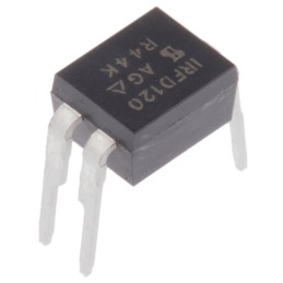 1 pcs - N-Channel MOSFET, 1.3 A, 100 V, 4-Pin HVMDIP Vishay IRFD120PBF
