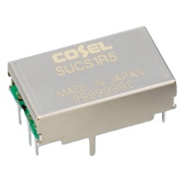 1 pcs - Cosel DC-DC Converter, 15V dc/ 100mA Output, 18 - 36 V dc Input, 1.5W, Through Hole, +85°C Max Temp -40°C Min