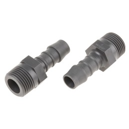 5 pcs - RS PRO Hose Connector, Straight Hose Tail Adaptor, BSP 3/8in 10mm ID