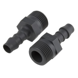 5 pcs - RS PRO Hose Connector, Straight Hose Tail Adaptor, BSP 3/8in 8mm ID